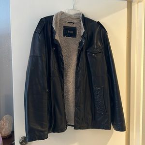 Izod men’s XL winter leather jacket.